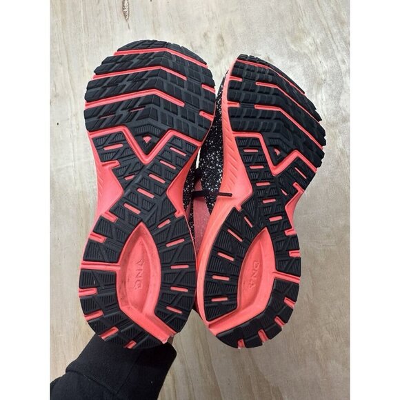 Brooks Launch 7 Women 11.5 Shoes Road Running Neutral Trainer Comfy Black Orange - Picture 3 of 5
